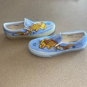 Vans | Shoes | One Of A Kind Custom Vans W Koi Fish | Poshmark display picture 2